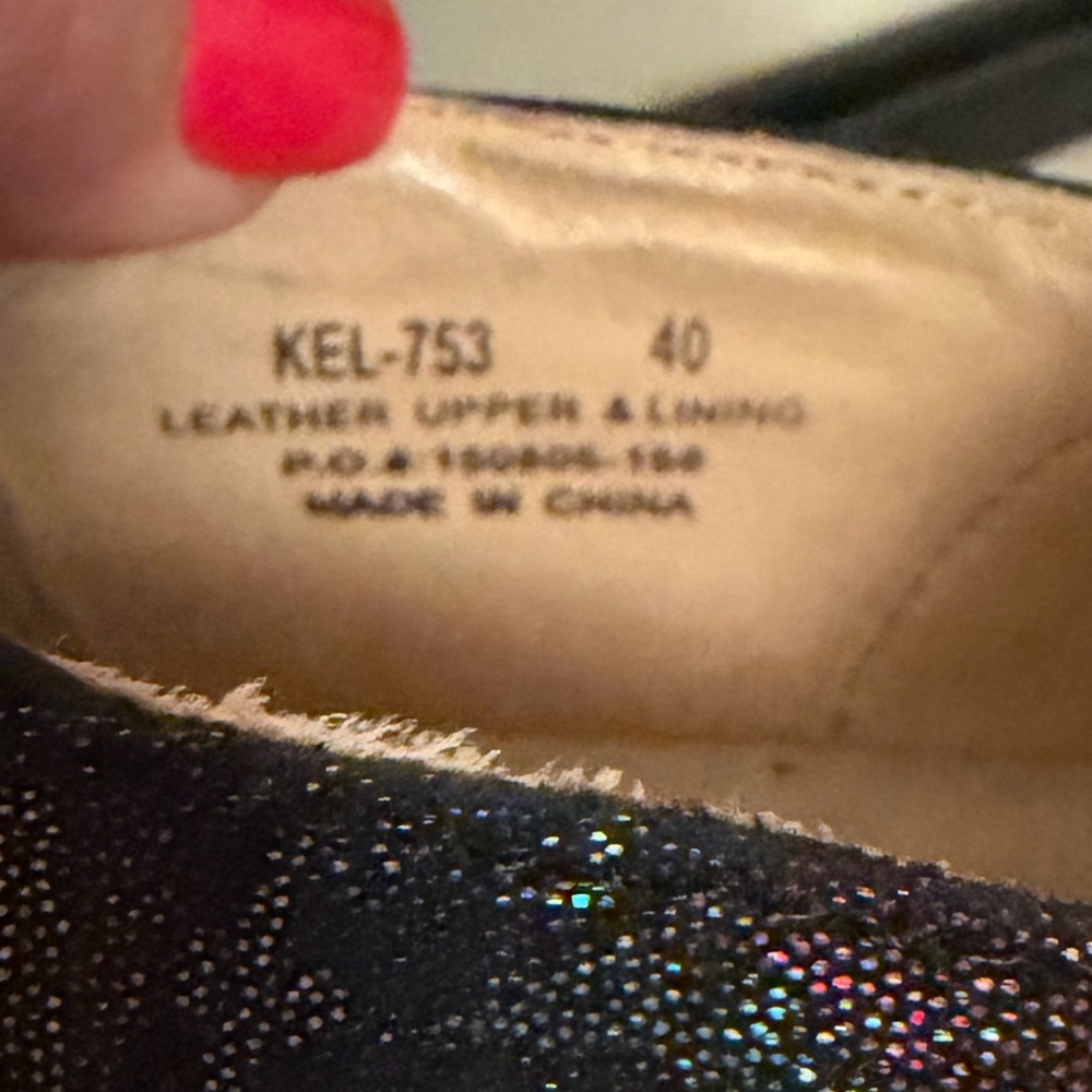 Alegria Keli Cosmic Metallic Floral Leather Slip-On Clogs Size 40 - Picture 12 of 13